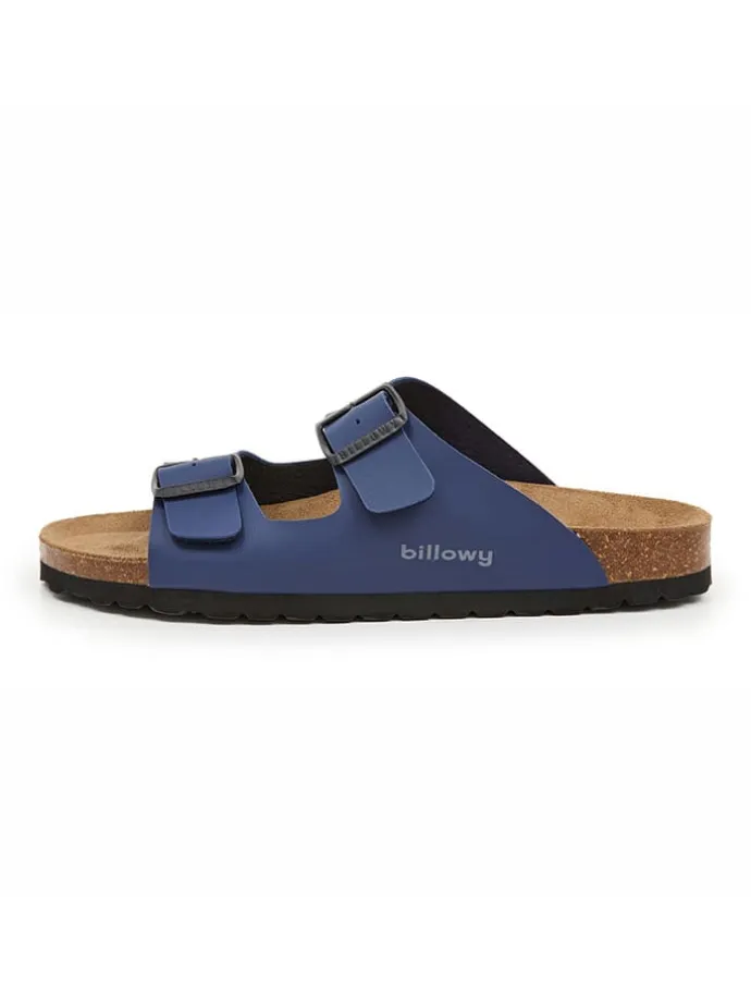 Pantoletten in Blau
