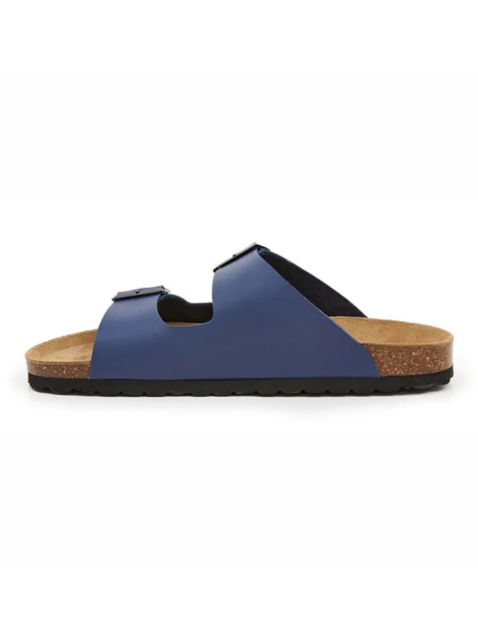 Pantoletten in Blau