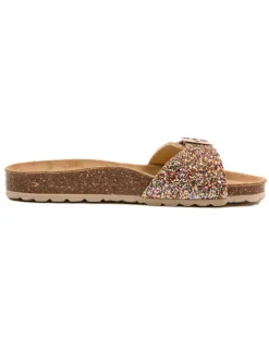 Pantoletten in Gold