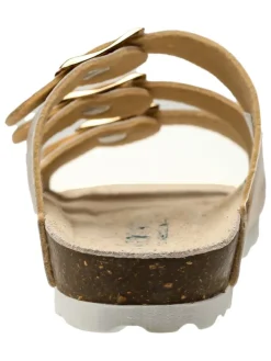 Pantoletten in Gold