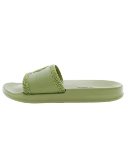 Pantoletten in Khaki