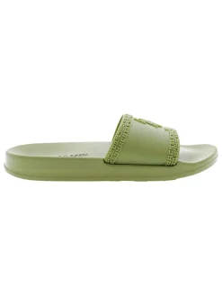 Pantoletten in Khaki
