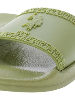 Pantoletten in Khaki