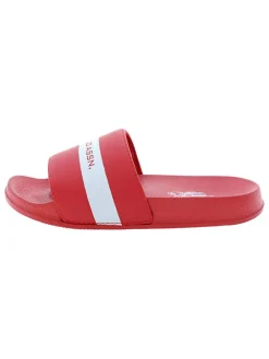 Pantoletten in Rot