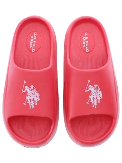 Pantoletten in Rot