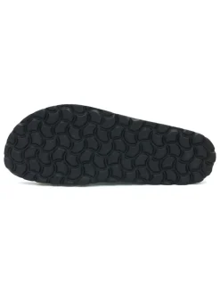 Pantoletten in Schwarz/ Bunt