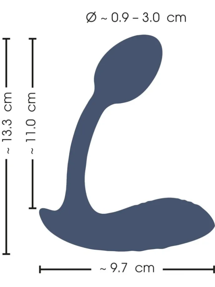 Panty Vibrator RC Bendable Panty Vibrator in blau