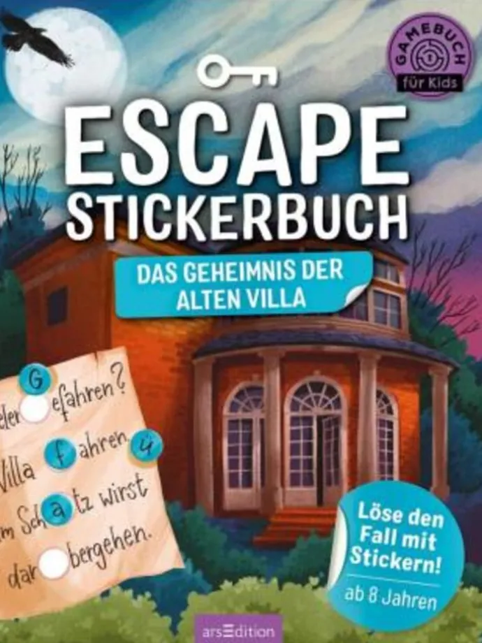 Papeterie/PBS - Escape-Stickerbuch - Das Geheimnis der alten Villa