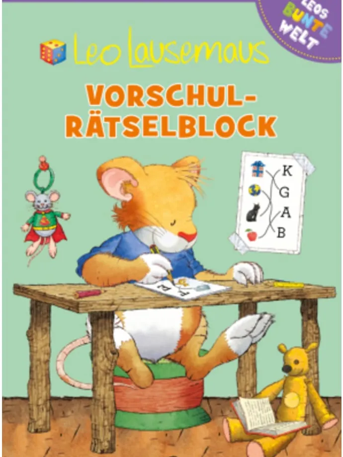 Papeterie/PBS - Leo Lausemaus Vorschul-Rätselblock