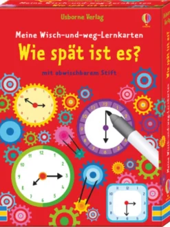 Papeterie/PBS - Meine Wisch-und-weg-Lernkarten: Wie spät ist es?