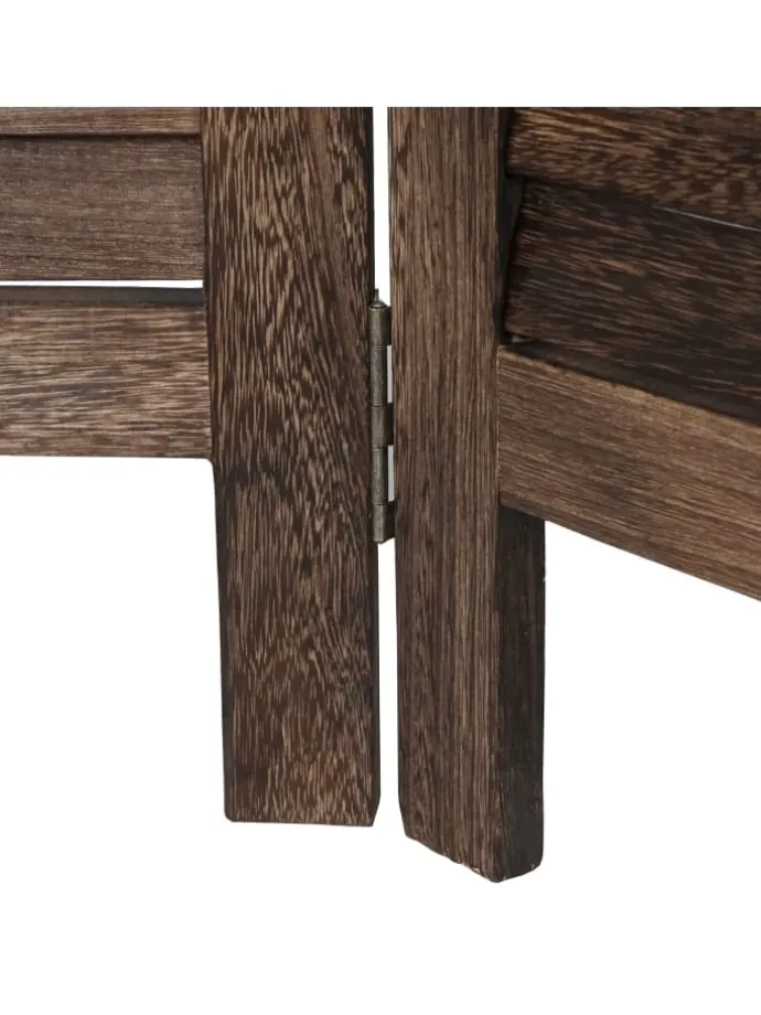 Paravent A84 mit Ornamente, Braun