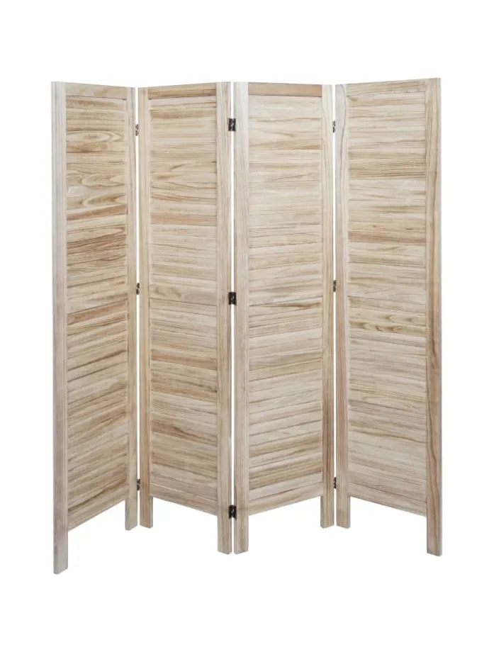 Paravent G30 im Shabby-Look, Hellbraun