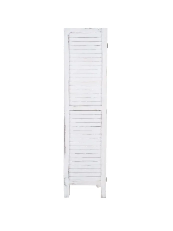 Paravent G30 im Shabby-Look, Weiß