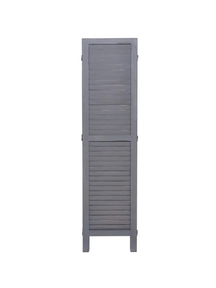 Paravent G30, Shabby-Look, Grau