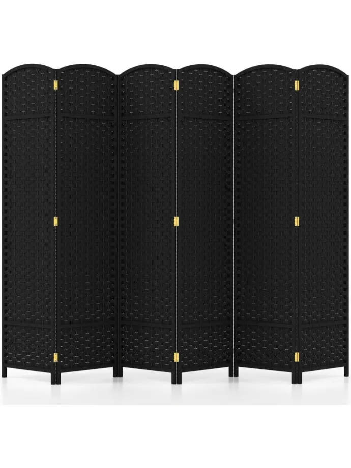 Paravent 240x170cm in Schwarz