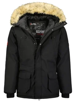Parka in Schwarz