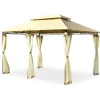 Pavillon Metall 3x4m in Beige