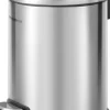 Pedal-Abfallsammler "Milano" in Silber - 3 l