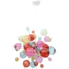 Pendelleuchte "EXPLOSION" in bunt - (L)65 cm x (B)65 cm x (H)193 cm