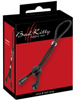 Penis- und Hodenring Bad Kitty Cock & Ball Loop in schwarz