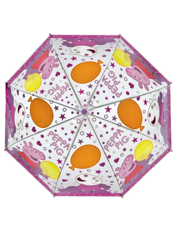 Peppa Pig Bunter Kinder-Regenschirm Ideal für kleine in Rosa