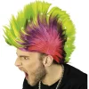 Perücke "Punk" in Pink/ Grün