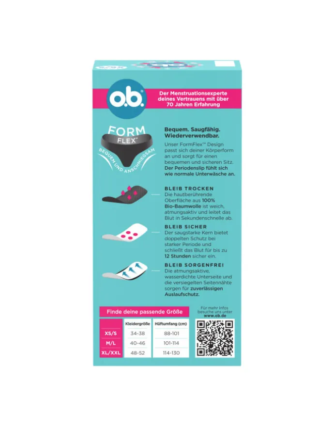 Periodenslips "XS/S" 3er-Pack (3 St.)
