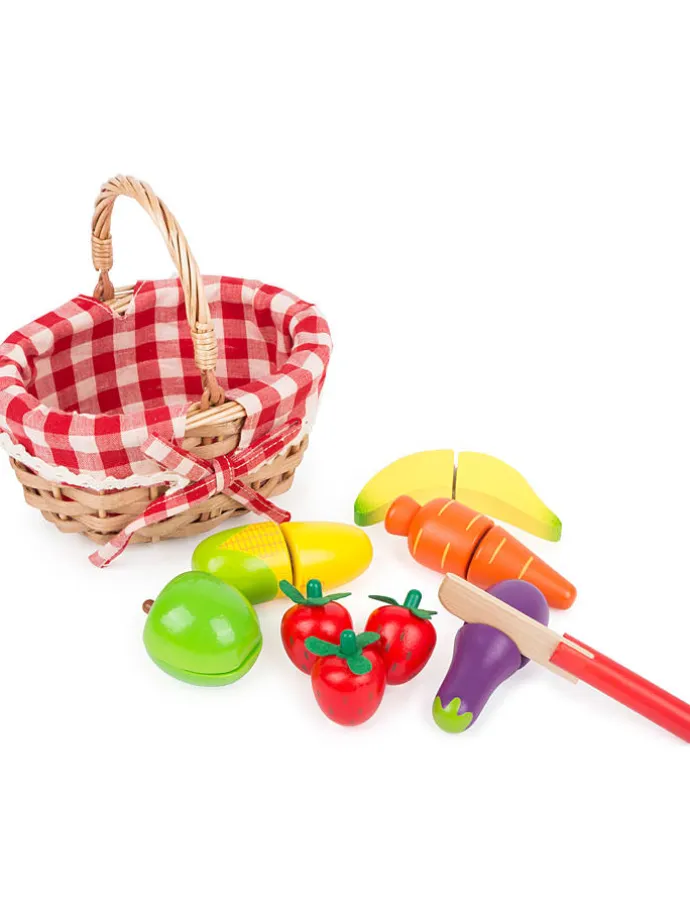Picknickkorb mit Schneide-Obst - ab 3 Jahren