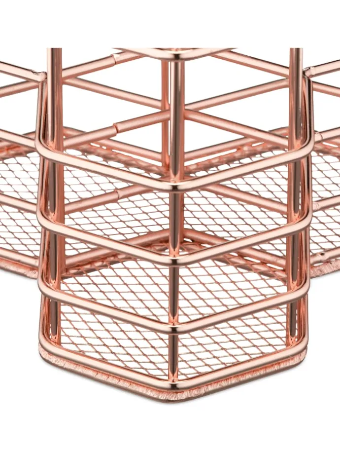 Pinselhalter in Rosegold - (B)12 x (H)12,5 x (T)12,5
