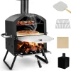 Pizzaofen Outdoor in Schwarz
