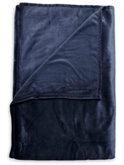 Plaid "Cara" in Dunkelblau