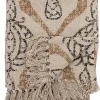 Plaid "Freddy" in Beige - (L)160 x (B)130 cm