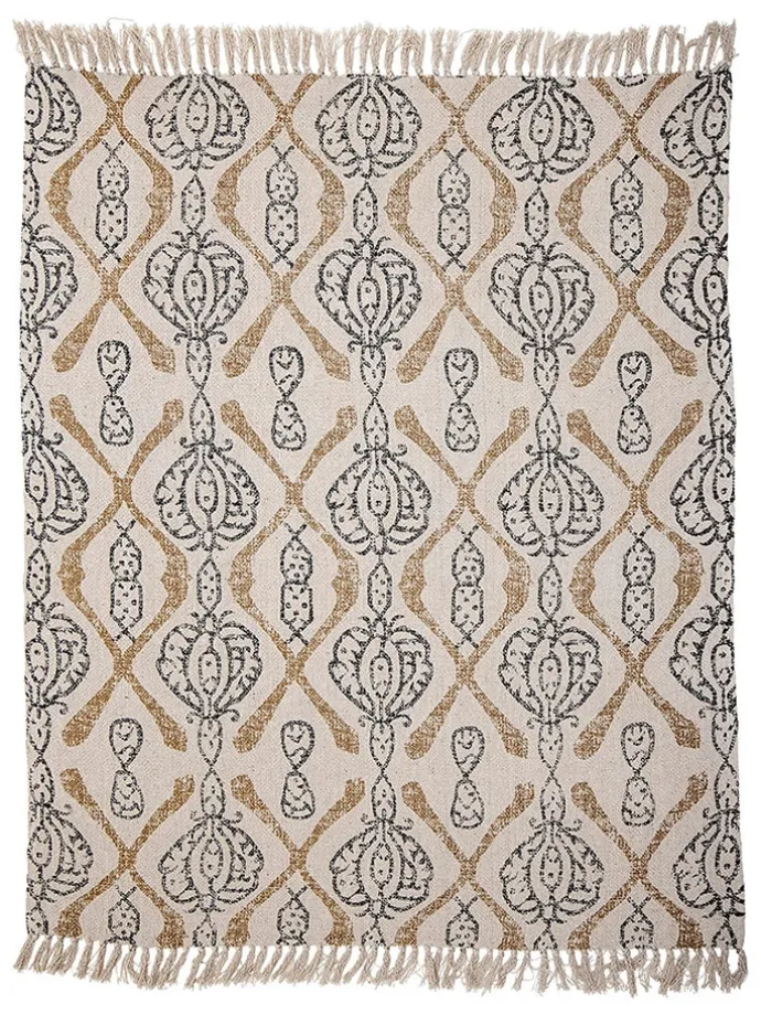 Plaid "Freddy" in Beige - (L)160 x (B)130 cm