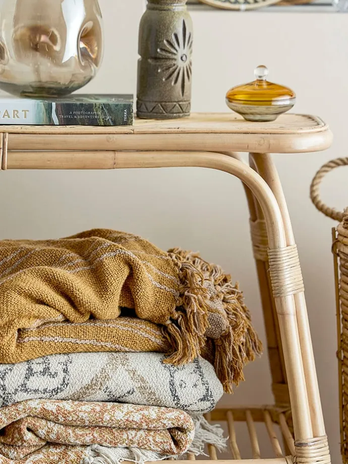 Plaid "Freddy" in Beige - (L)160 x (B)130 cm