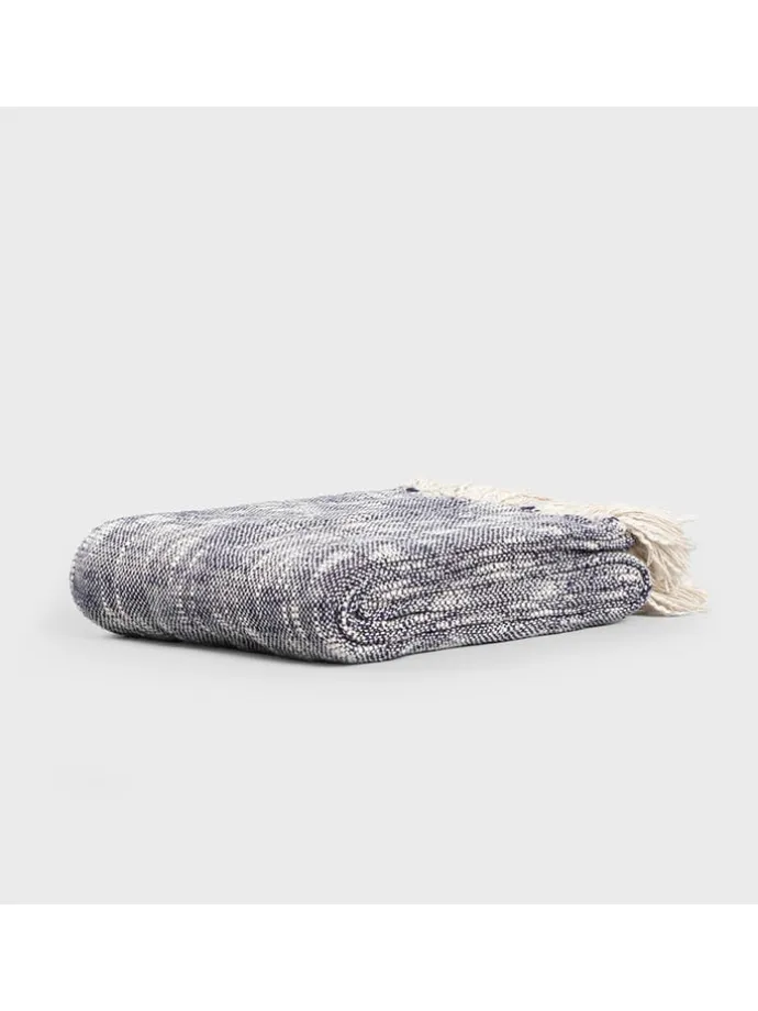 Plaid "Nori" in Grau - (L)170 x (B)130 cm