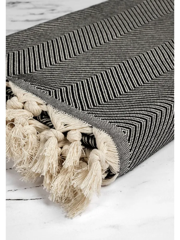 Plaid "Trendy" in Schwarz/ Creme