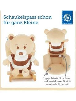 Plüsch Schaukeltier Bär Bubu in Braun