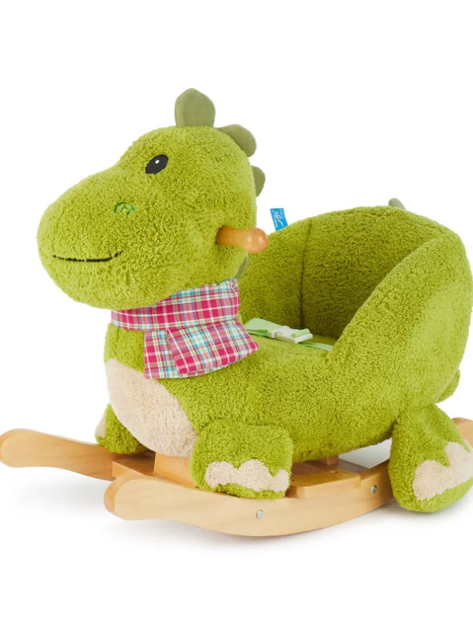 Plüsch Schaukeltier Dino in Grün