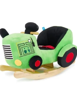 Plüsch Schaukeltier Traktor in Grün