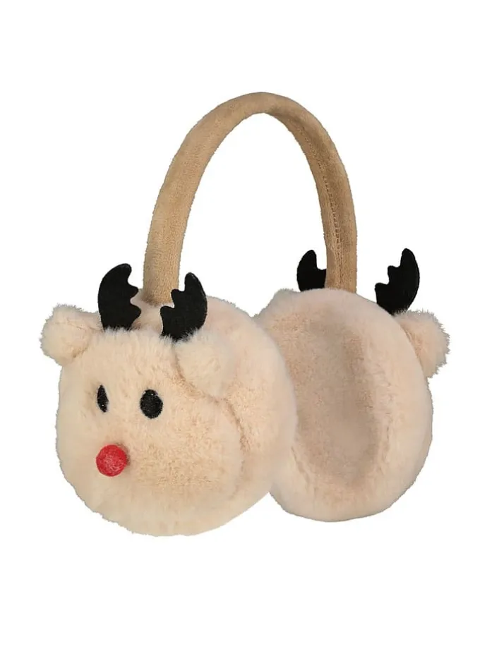 Plüsch-Ohrenschützer in Beige