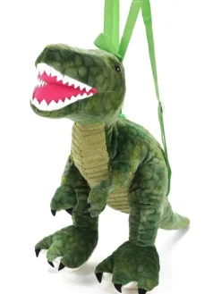Plüschrucksack "Dinosaurier" in Grün - (H)50 cm