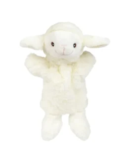 PLUSH Plüsch-Tier Handpuppe in weiß