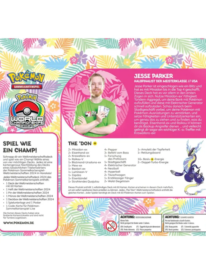 Pokemon Weltmeisterschaftsdeck Honolulu in Mehrfarbig ab 6 Jahre