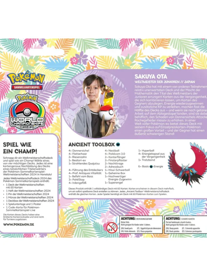 Pokemon Weltmeisterschaftsdeck Honolulu in Mehrfarbig ab 6 Jahre