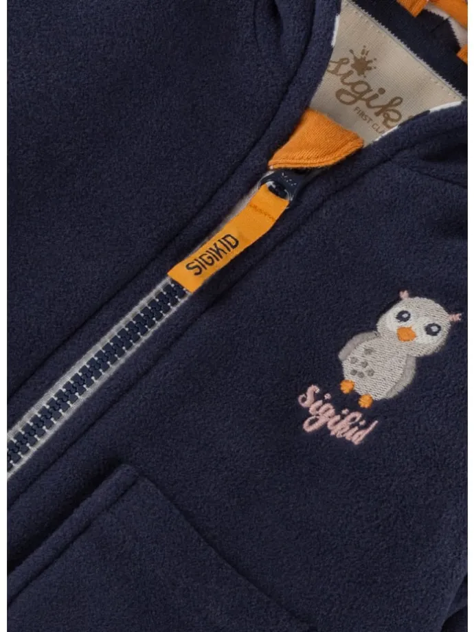 Polarfleecejacke Magic Owl in Dunkelblau