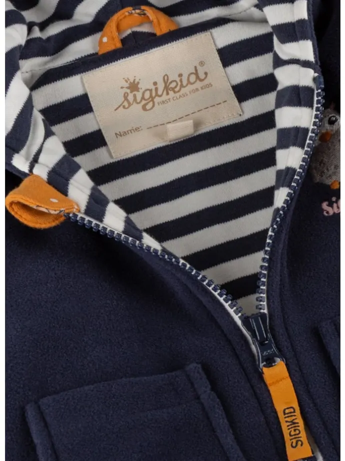 Polarfleecejacke Magic Owl in Dunkelblau