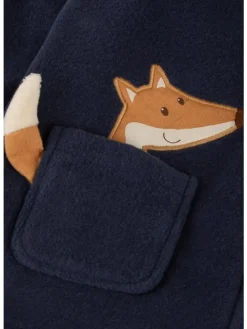Polarfleeceoverall Wild Fox in Dunkelblau