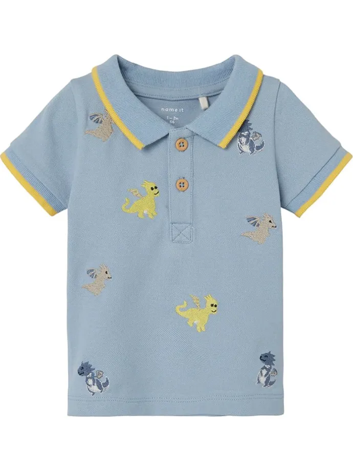 Poloshirt "Dumas" in Hellblau