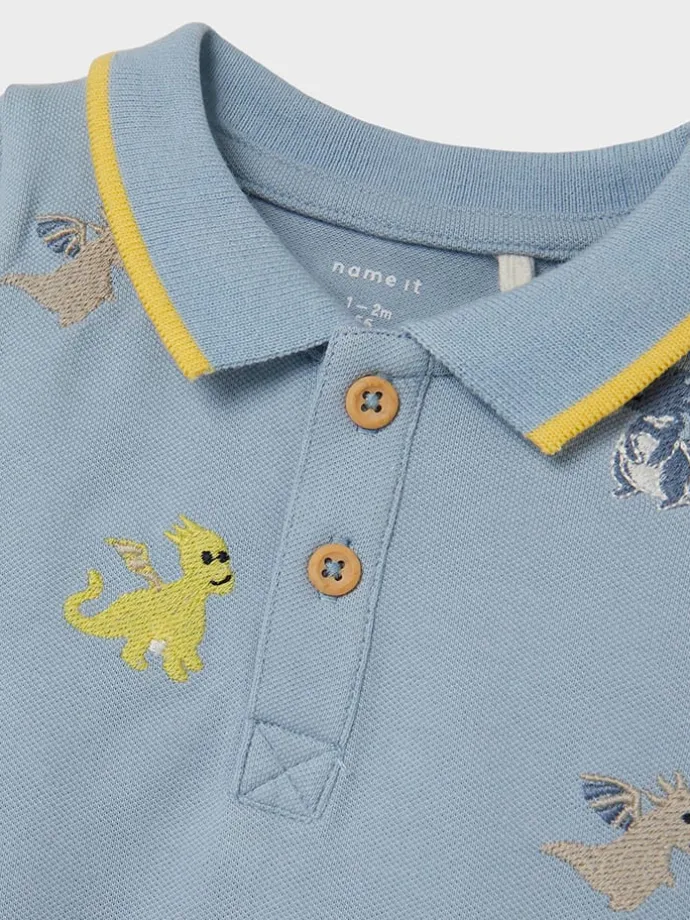 Poloshirt "Dumas" in Hellblau