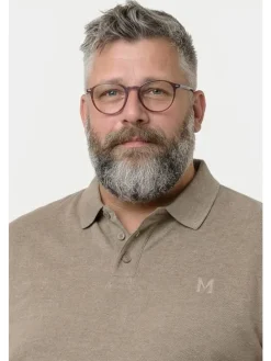 Poloshirt in braun grau
